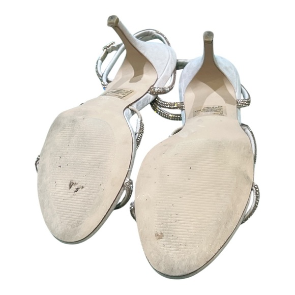 Steve Madden Tea TEA0ISI Rhinestone Sandal Heels Size 9M. - Picture 6 of 7